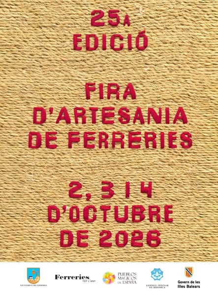 Cartaz da 25a Fira de Artesania e Agroalimentar de Ferreries